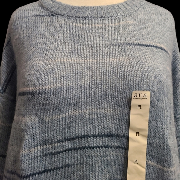 NWT a.n.a size PL blue sweater - Picture 5 of 9